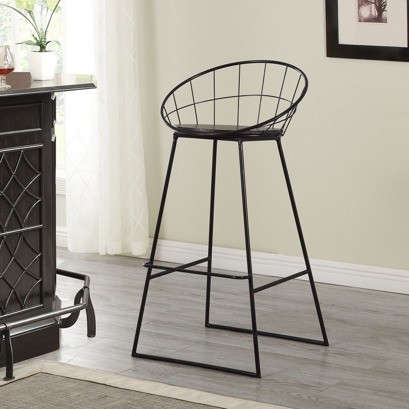 Gracie Oaks Epley Wireframe 29'' Bar Stool & Reviews Wayfair